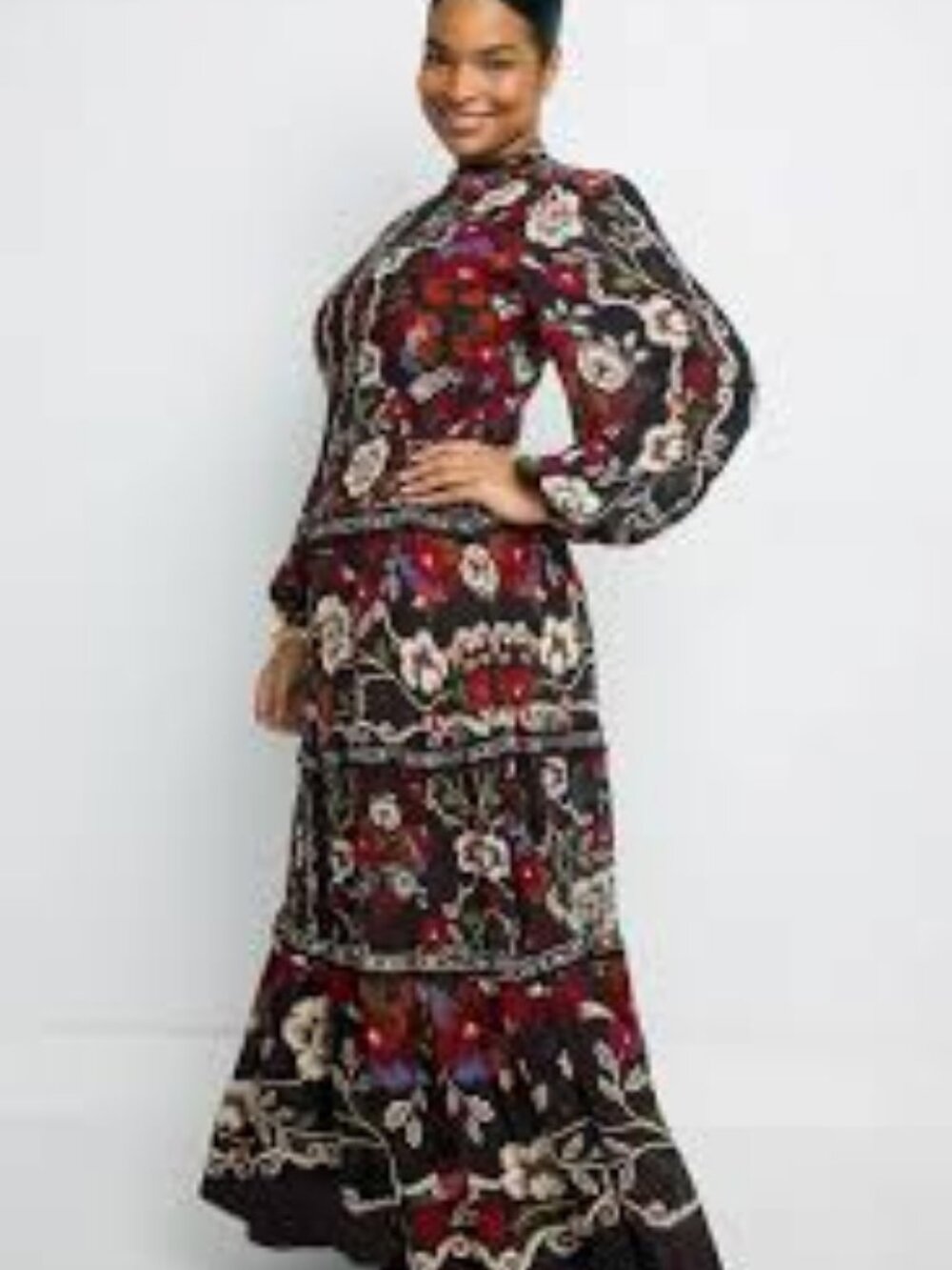 NWT  FARM Rio Rococo Flowers Maxi Dress - Picture 2 of 4